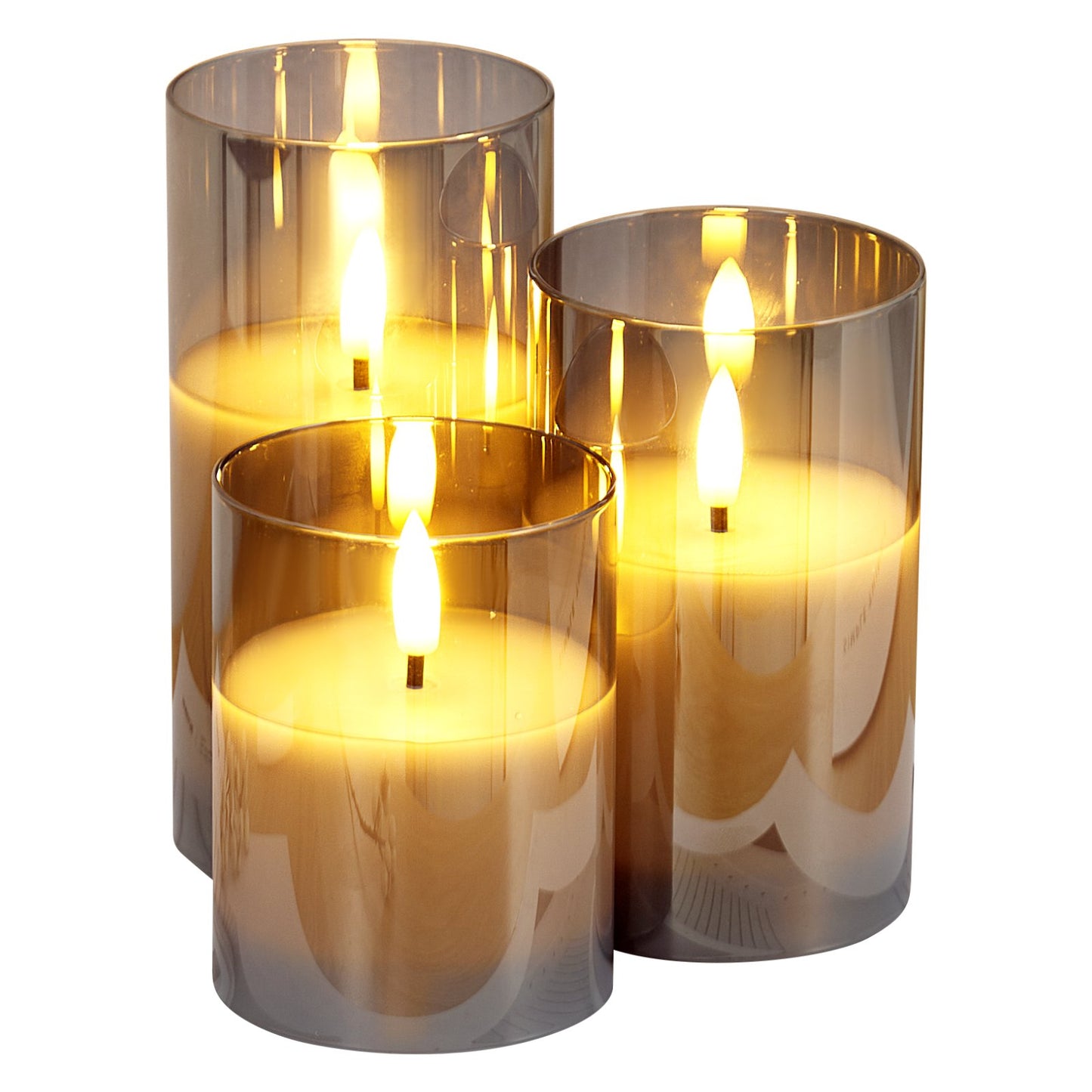 Flameless LED Candles 3 Pack Battery Operated Candles With Remote Control, Realistic Flickering Candles For Safe Ambiance